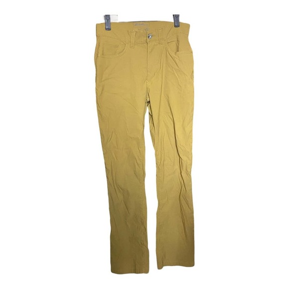 Eddie Bauer Travex Pants Mens 30x32 Tan Straight Leg Casual Lightweight Khaki - Picture 1 of 5